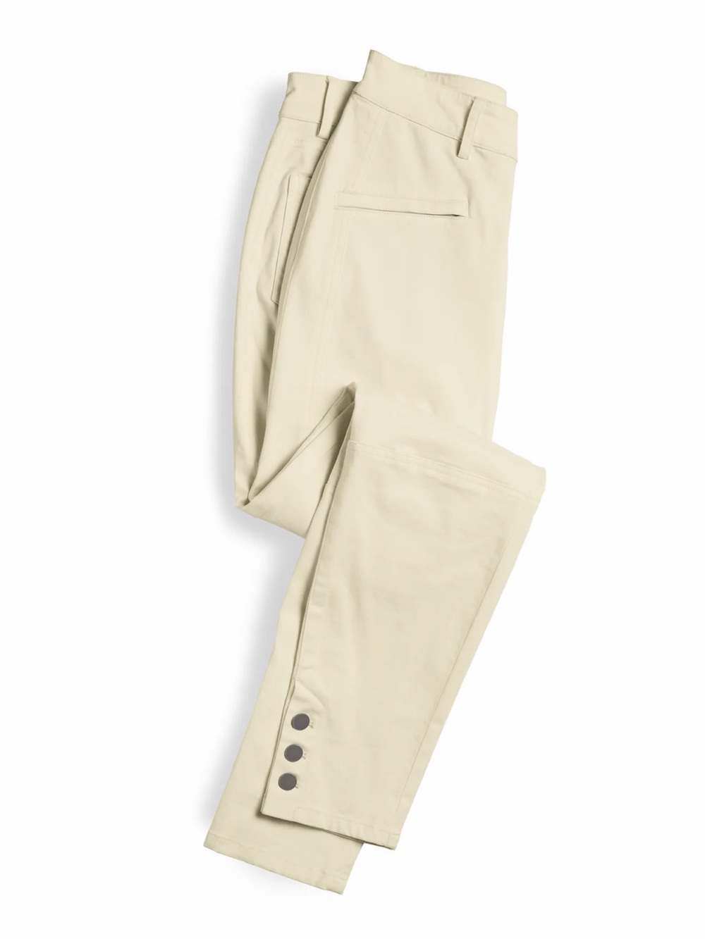 EUC Peruvian Connection Ryder Quiet Luxury French Twill Cream Ankle Pants Size 6 - Picture 2 of 7